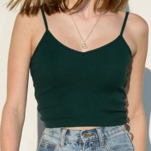 NWT Brandy Melville Green Lorene Tank One Size